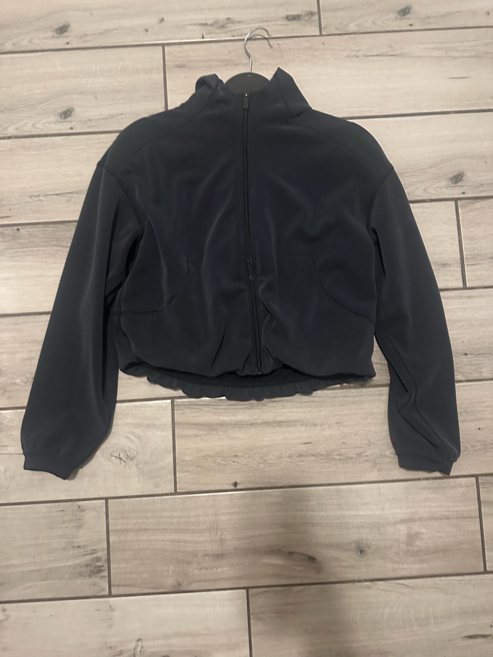 lululemon athletica Black Zip-Up Bomber Jacket